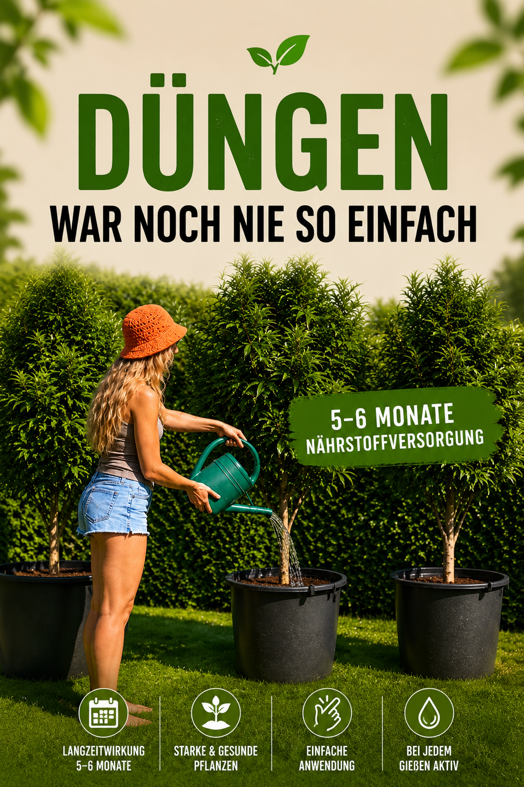 Langzeitdünger Kegel 5–6 Monate